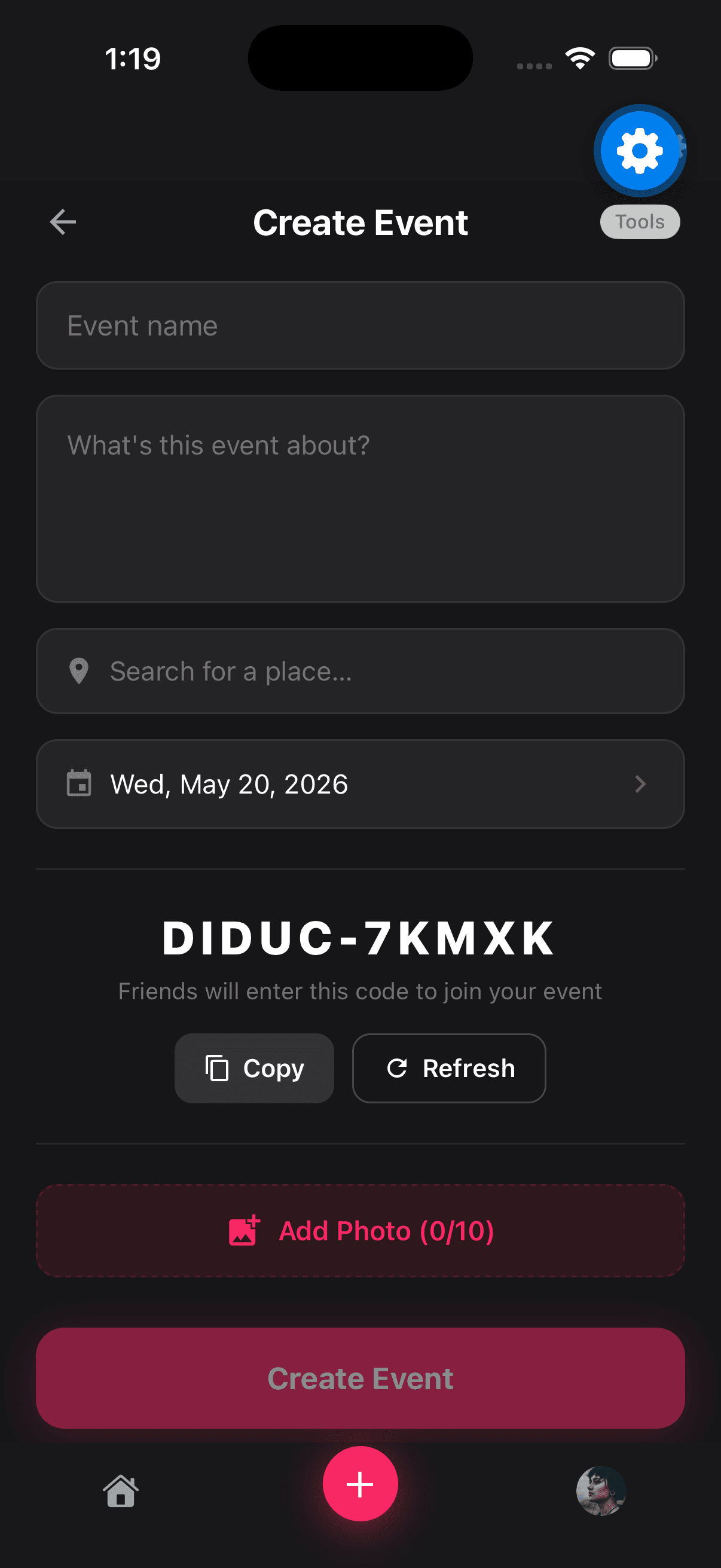Create Event