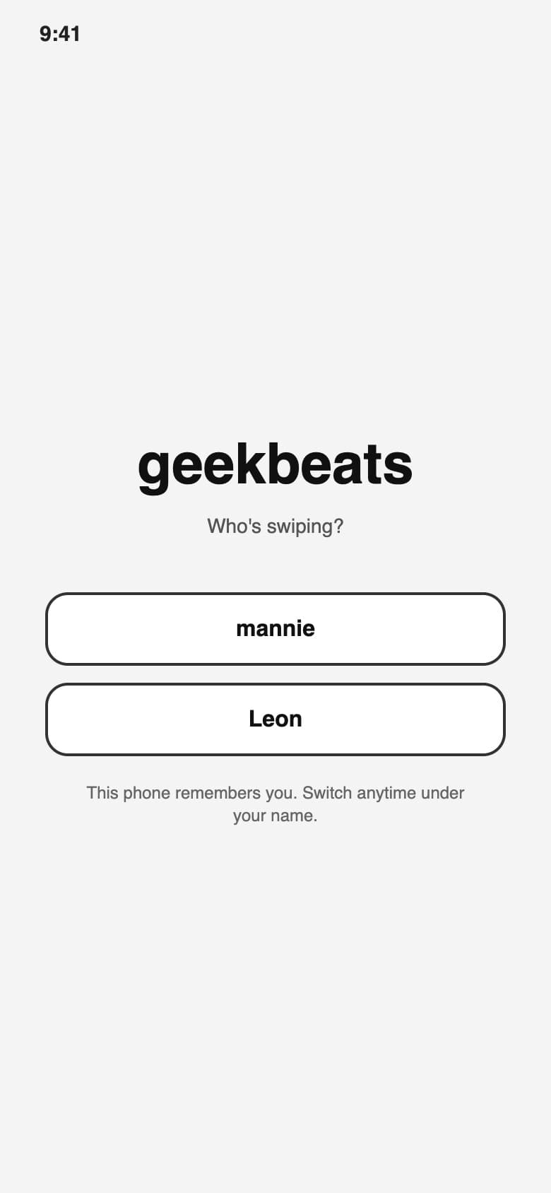 Who's swiping, Lo-fi