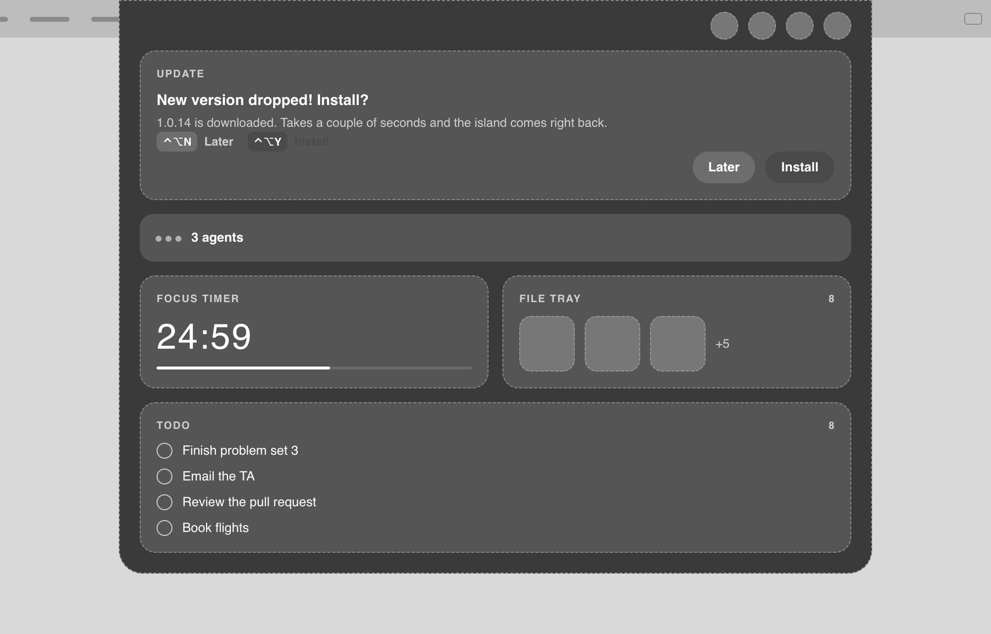 Asking before an update, Lo-fi