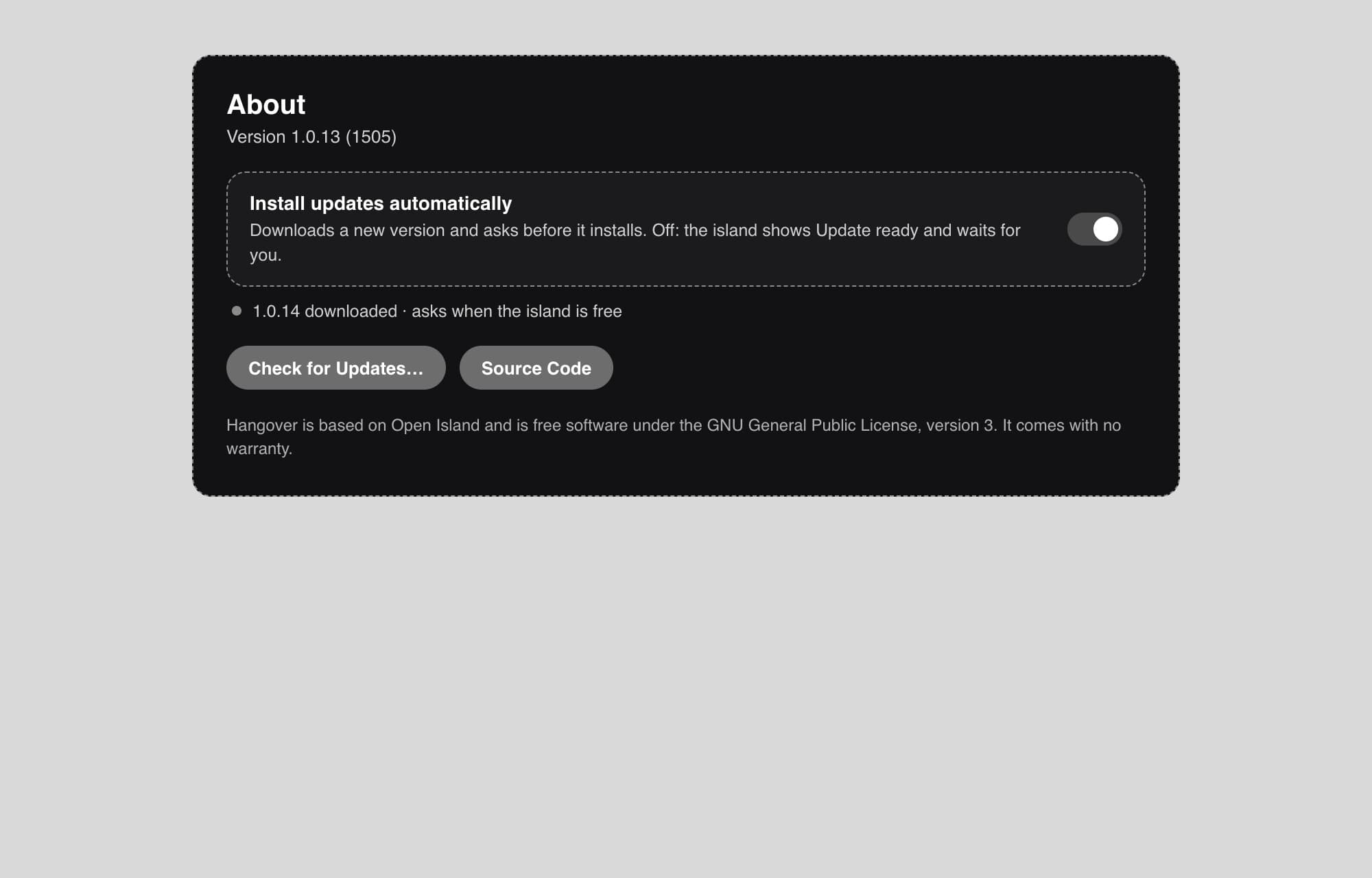 The auto-update switch, Lo-fi